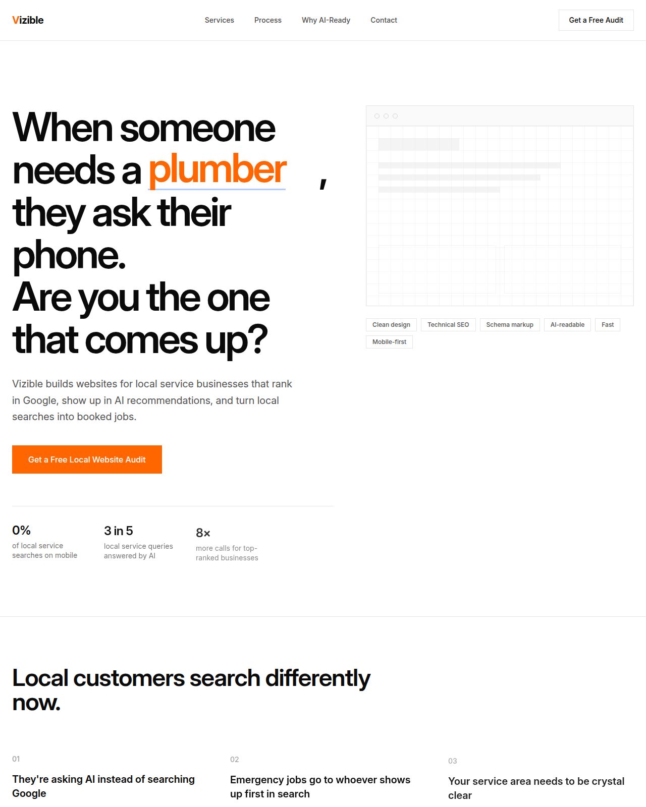 Local services site built by Vizible